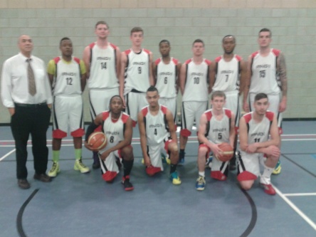 TEESSIDE UNIVERSITY BASKETBALL TEAM: Pre-Match Photo Before Their Match With Sunderland